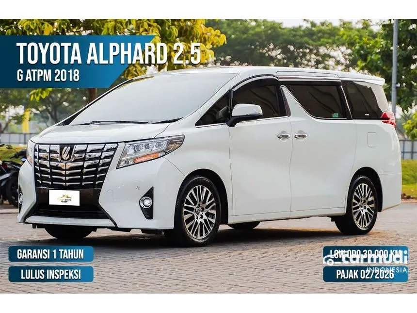 Jual Mobil Toyota Alphard 2017 G 2.5 di Banten Automatic MPV Putih Rp 618.000.000