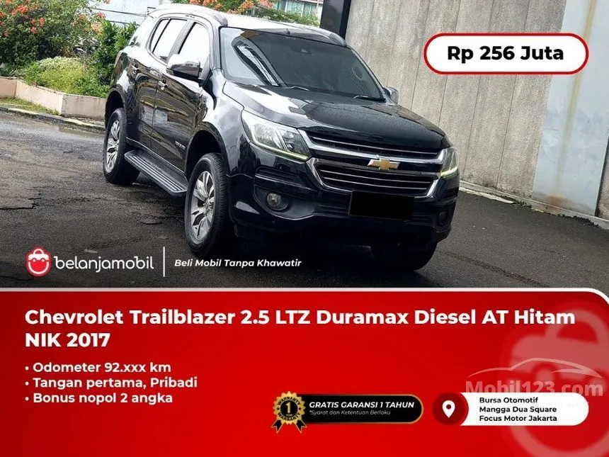 Jual Mobil Chevrolet Trailblazer 2017 LTZ 2.5 di Jawa Barat Automatic SUV Hitam Rp 256.000.000