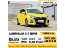 2022 Daihatsu Ayla 1.2 R Deluxe Hatchback Matic Kuning Kondisi Prima Siap Pakai Cakep Irit Murah