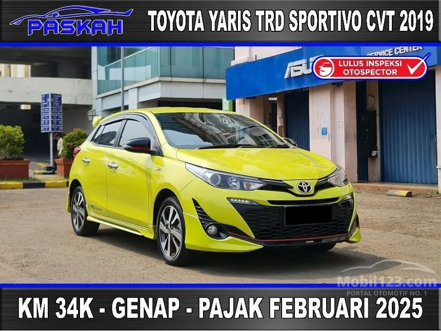 Jual Mobil Toyota Yaris 2019 TRD Sportivo 1.5 di DKI Jakarta Automatic Hatchback Kuning Rp 203.000.000