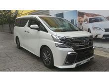 2015 TOYOTA VELLFIRE 3.5 ZAG (FULL) - UNREG 15 $ STOCK CLEARANCE $ OFFER $ HURRY $