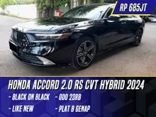 2024 Honda Accord 2.0 RS e:HEV Sedan CVT Hybrid Acord Black Hitam