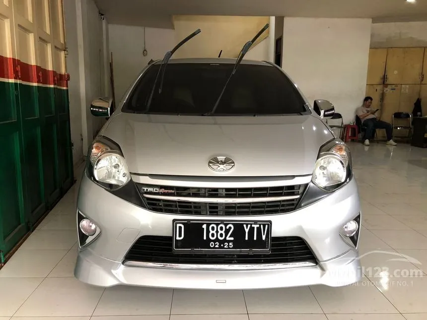 Jual Mobil Toyota Agya 2014 TRD Sportivo 1.0 di Jawa Barat Automatic Hatchback Silver Rp 99.000.000