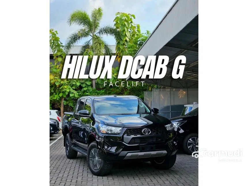 Jual Mobil Toyota Hilux 2024 G Double Cab 4X4 2.4 di Banten Manual Pickup Hitam Rp 418.600.000