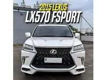 2015 Lexus LX 570 5.7 Sport SUV Facelift Model 2018 White on Beige Upgrade LX570 Fsport Putih