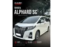 2017 Toyota Alphard 2.5 GSC Package MPV Premium Sound PS White on Black Putih SC