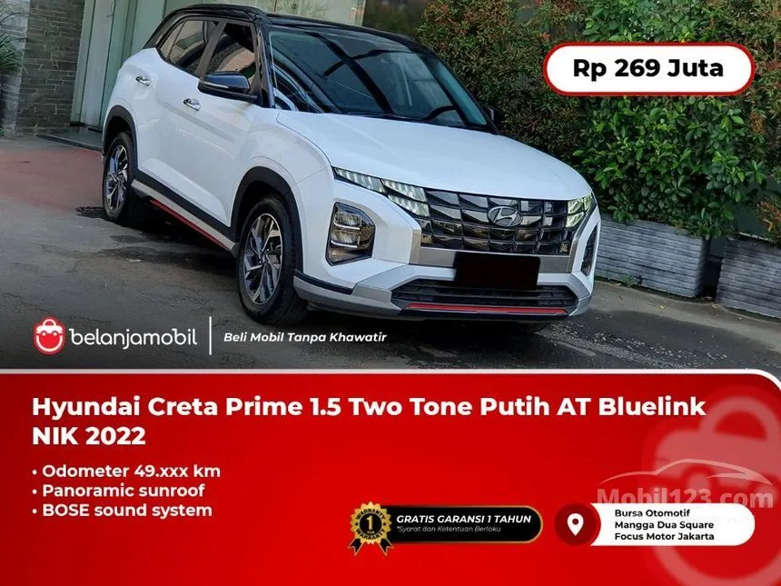 Jual Mobil Hyundai Creta 2022 Prime 1.5 di DKI Jakarta Automatic SUV Putih Rp 269.000.000