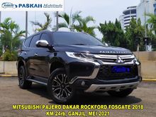 2018 Mitsubishi Pajero Sport 2.4 Dakar Rockford Fosgate SUV Hitam, KM 24 rb.