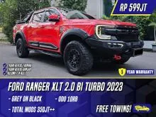 2023 Ford Ranger 2.0 XLT Pickup Bi Turbo Grey on Black Abu-abu Abu