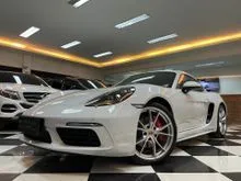 2022 Porsche 718 2.5 Cayman S Coupe New Model TOTAL DP RINGAN White On Red Engine 2.5cc 350Hp + Full Sport Package HARGA NEGO