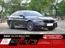 2019 BMW 530i 2.0 M Sport Sedan (Faktur 2020) Grey on Black Odo 27 Rb (ANTIK) HARGA TERENDAH