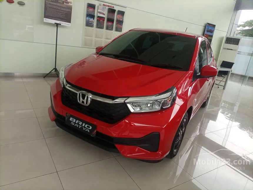 Jual Mobil Honda Brio 2024 E Satya 1.2 di Banten Automatic Hatchback Merah Rp 188.000.000