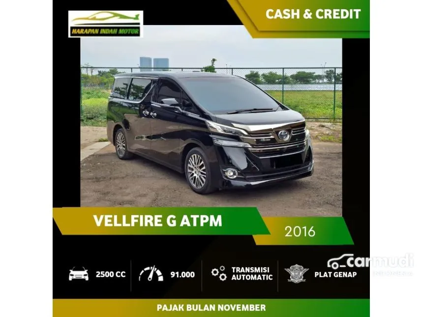 2016 Toyota Vellfire G MPV