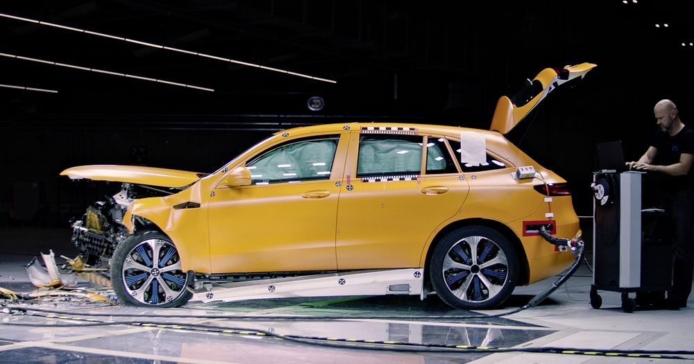 Mercedes-Benz Shed Light On Crash Protection In An EV