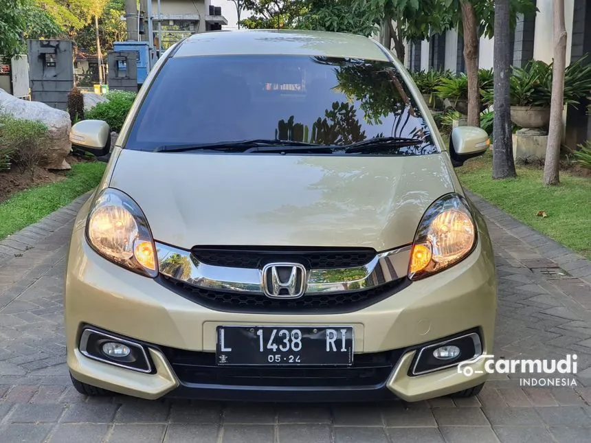 Jual Mobil Honda Mobilio 2014 E Prestige 1.5 di Jawa Timur Automatic MPV Emas Rp 138.000.000