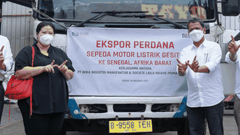 Gesits, Merek Motor Listrik Indonesia Mulai Diekspor ke Senegal