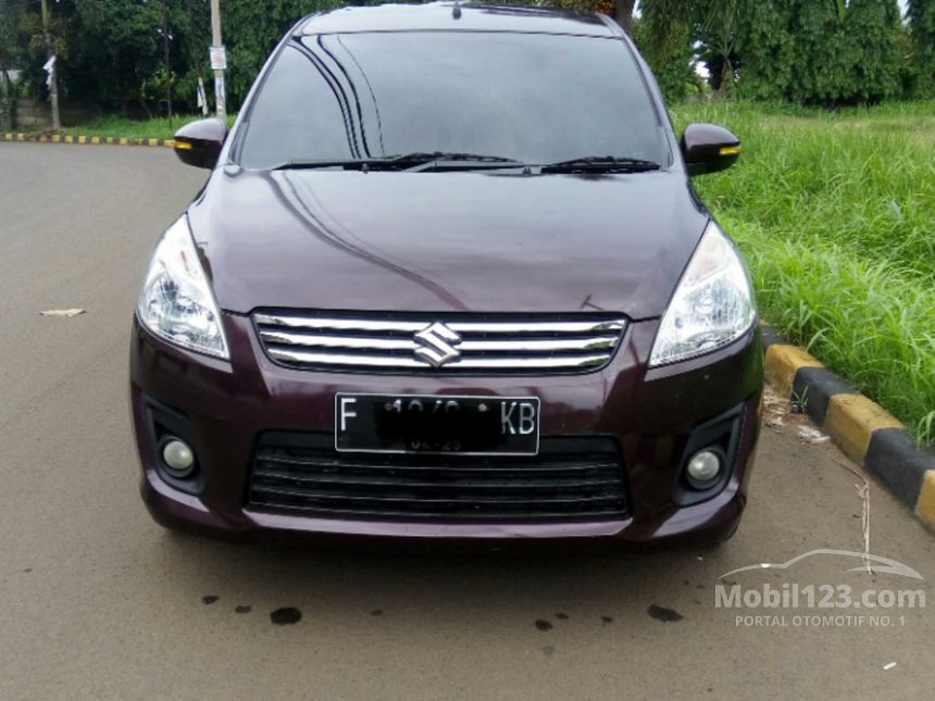 Jual Mobil Suzuki Ertiga 2013 GL 1.4 di Jawa Barat Manual MPV Marun Rp 