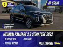 2022 Hyundai Palisade 2.2 Signature SUV Black on Red Hitam Diesel