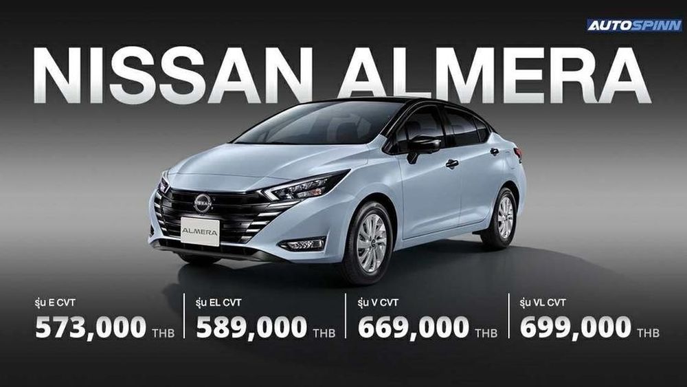 NISSAN ALMERA 2026 มาพร้อมมาตรฐานยูโร 6 เพิ่มระบบความปลอดภัย ราคาที่เข้าถึงง่าย 