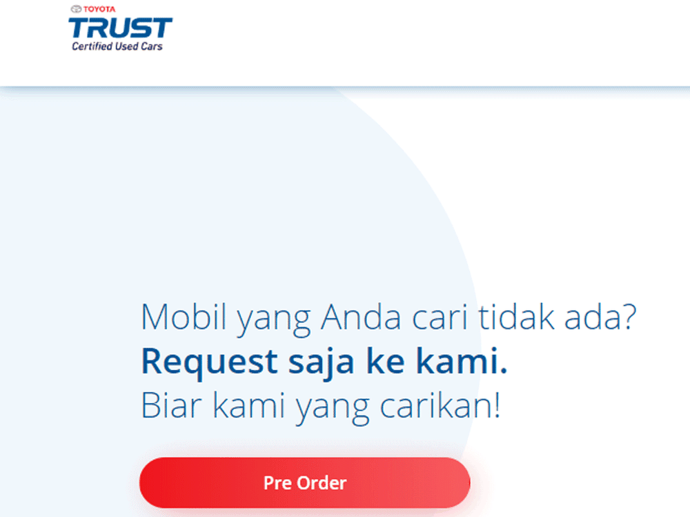 Toyota Trust Kini Layani Pemesanan Mobil Bekas Secara Online