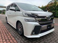 2016 Toyota Vellfire 2.5 ZG**HIGH SPEC**5 YEARS WARRANTY**TIP TOP**MUST VIEW CAR