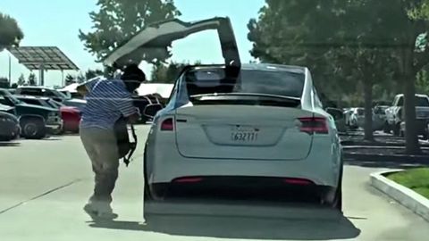 VIDEO: Bare Tesla Model X Spotted With Gullwing-Door Action