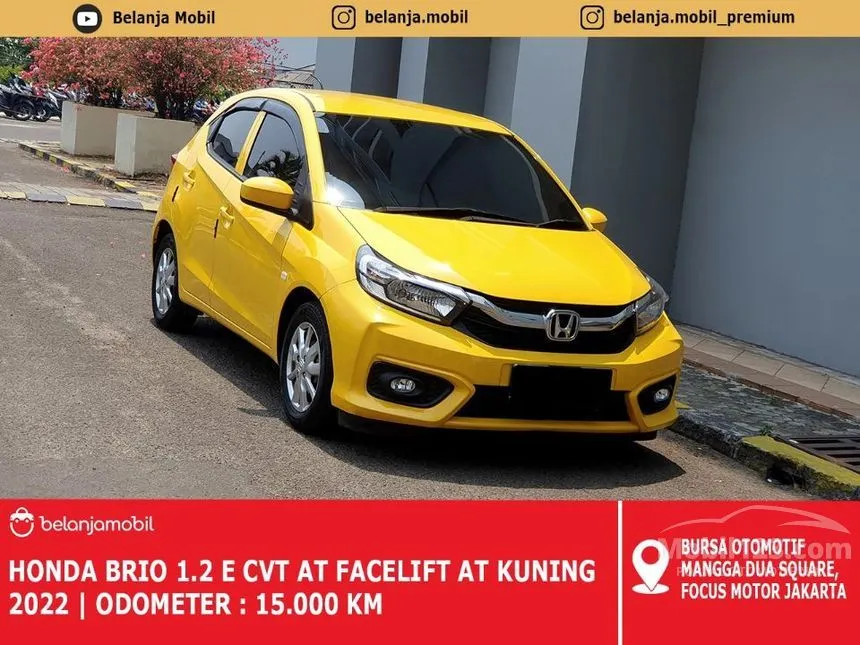 Jual Mobil Honda Brio 2022 Satya E 1.2 di DKI Jakarta Automatic Hatchback Kuning Rp 154.000.000