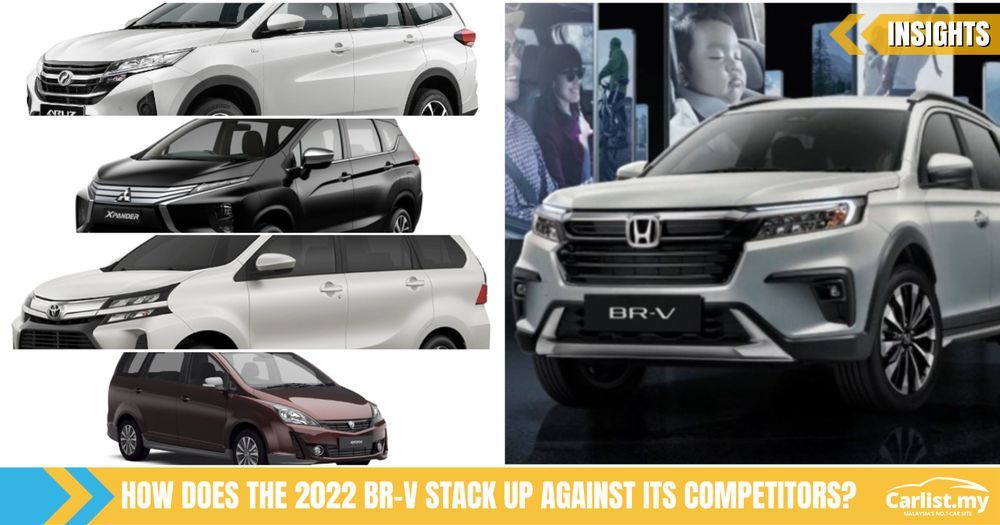 2022 Honda BRV vs 2021 Mitsubishi Xpander vs 2021 Perodua Aruz vs 2021