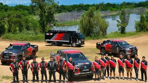 Rifat Sungkar dan Eks Juara Reli Paris-Dakar Masuk Tim Mitsubishi Ralliart AXCR 2022