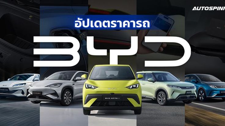 รถ BYD ราคาเท่าไหร่แล้ว ? อัปเดตแต่ละรุ่น 2026 สรุปจบในที่เดียว