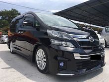 2012 Toyota Vellfire 2.4 ZG full spec with PILOT SEAT