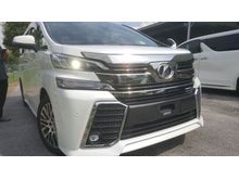 UNREG 2016 Toyota Vellfire 2.5 ZG Sun Roof Premium
