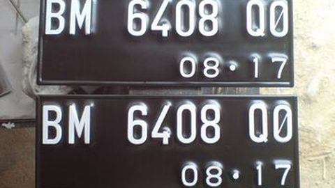 Ini Daftar Harga Resmi Plat Nomor Pilihan