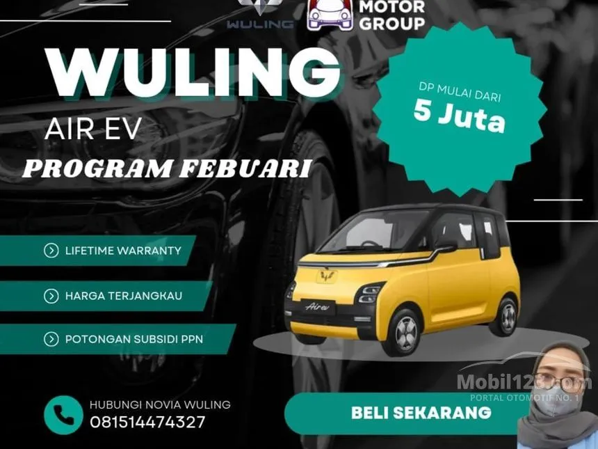 Jual Mobil Wuling EV 2023 Air ev Standard Range di DKI Jakarta Automatic Hatchback Emas Rp 200.000.000