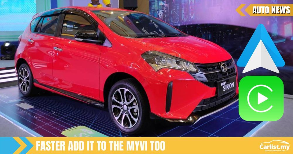 Indonesia-Spec 2022 Perodua Myvi Gets Apple CarPlay, Android Auto ...