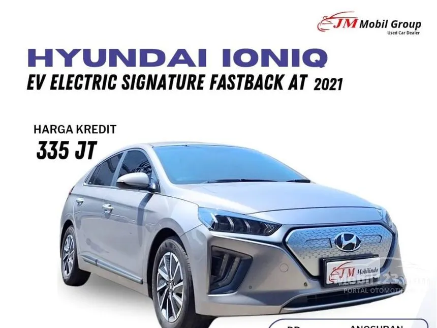 Jual Mobil Hyundai IONIQ 2021 Electric Signature di Jawa Barat Automatic Fastback Abu