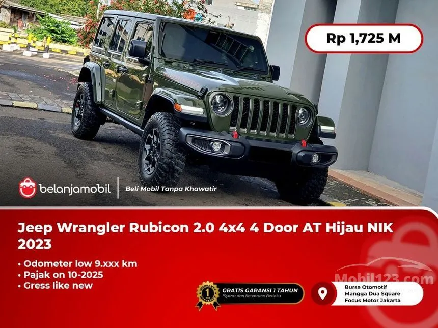 Jual Mobil Jeep Wrangler 2023 Rubicon Unlimited 4 Door 2.0 di Jawa Barat Automatic SUV Hijau Rp 1.725.000.000