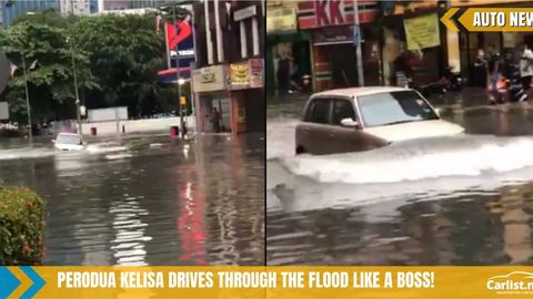 Perodua Kelisa Drives Through The Flood Like a Boss