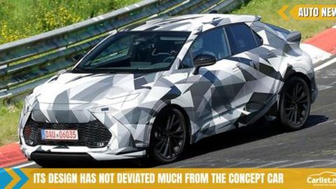 Next-gen 2024 Toyota C-HR spied lapping Nurburgring