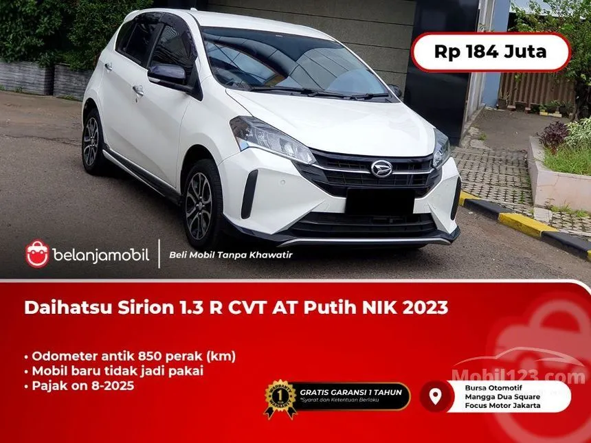 Jual Mobil Daihatsu Sirion 2023 R 1.3 di DKI Jakarta Automatic Hatchback Putih Rp 184.000.000