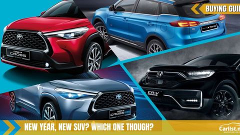 2022 Toyota Corolla Cross Hybrid vs 2022 Toyota Corolla Cross 1.8V vs 2022 Proton X70 MC1 vs 2022 Honda CR-V Black Edition