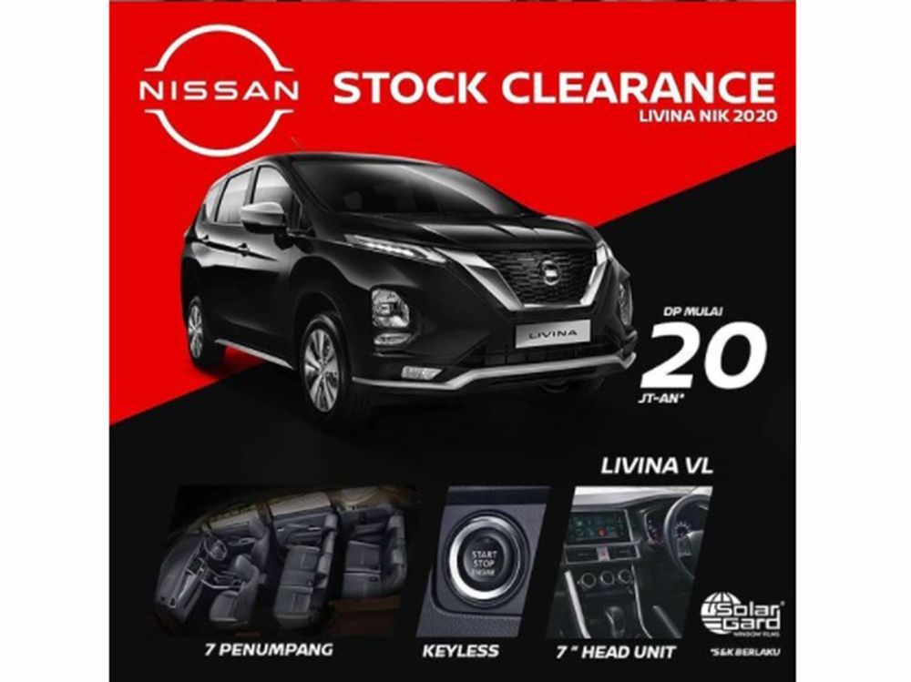 Nissan Livina NIK 2020 Masih Ada Sisa, DP Hanya Rp 20 Jutaan