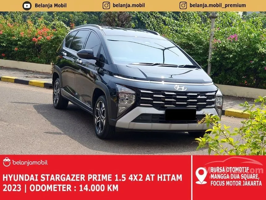Jual Mobil Hyundai Stargazer 2023 Prime 1.5 di Jawa Barat Automatic MPV Hitam Rp 257.000.000