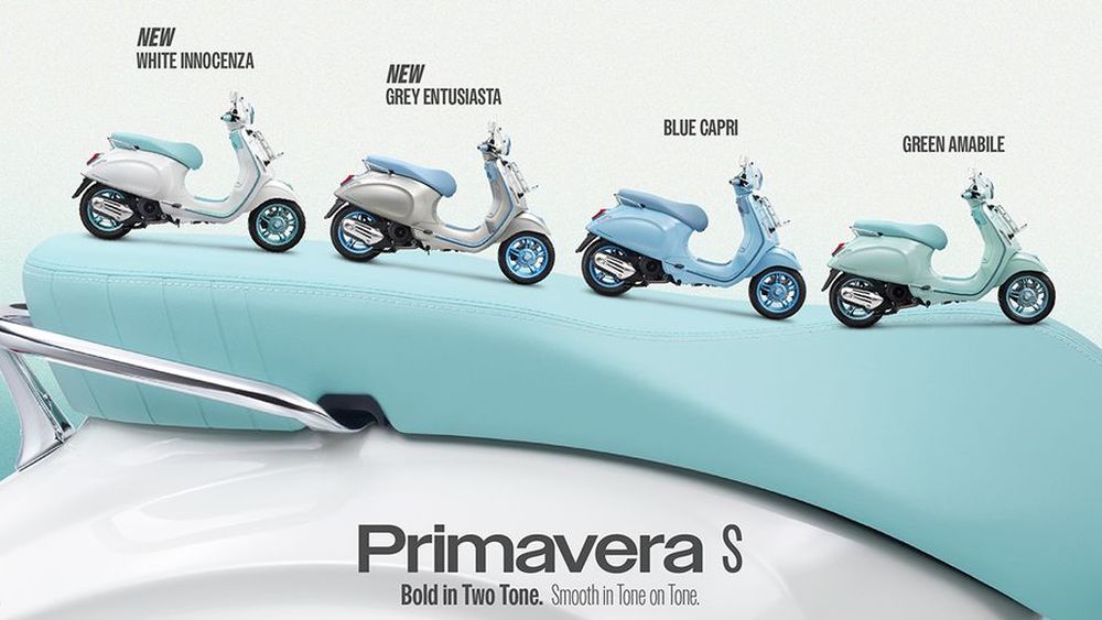 Primavera S ตอกย้ำความเป็นเรโทรแฟชั่นสกู๊ตเตอร์ ด้วย 2 เฉดใหม่