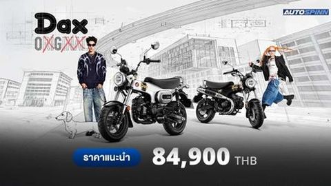 เปิดตัว New Honda Dax คู่สีใหม่ สีขาว OG White และ สีดำ OG Black 