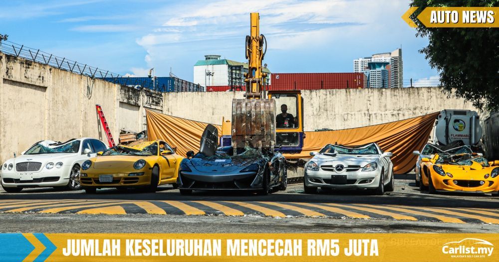 Kastam Filipina Hancurkan McLaren 620R dan 20 Kereta Seludup Lain untuk ‘Ajar’ Rakyat