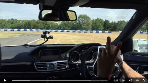 VIDEO: Lewis Hamilton Shows Off His Drifting Skills, Hoons E 63 AMG