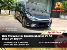 2025 BYD M6 0.0 Superior Captain 6-seater MPV EV AT Black On Brown NIK 2025 [ TIDAK JADI PAKAI ]