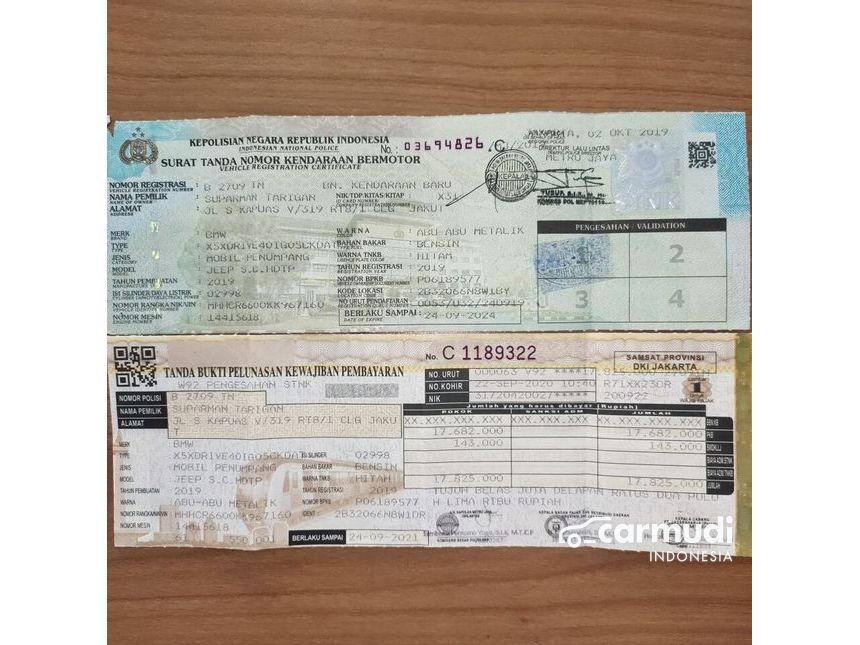 Jual Mobil BMW X5 2019 xDrive40i xLine 3.0 di DKI Jakarta