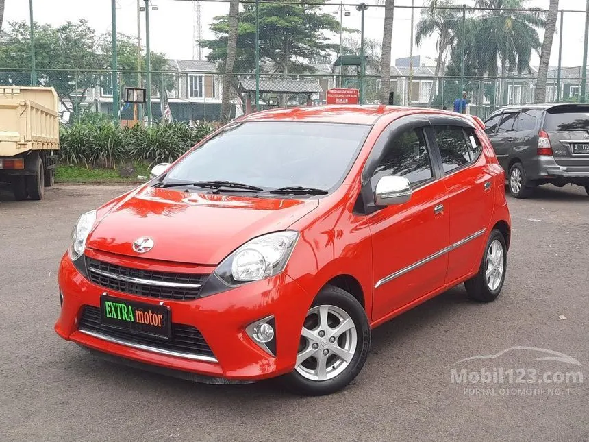 Jual Mobil Toyota Agya 2015 G 1.0 di Jawa Barat Automatic Hatchback Merah Rp 89.000.000
